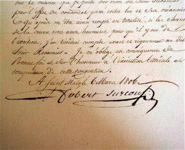 Marriage contract between Robert Surcouf and Marie-Catherine Blaize-P6280119