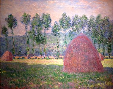 'Haystacks at Giverny' by Claude Monet, 1884-89, Pushkin Museum