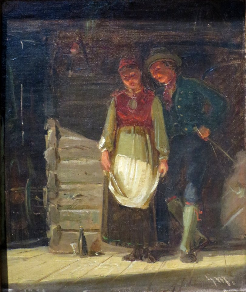 'The Proposal' by Gerhard Munthe, Bergen Kunstmuseum