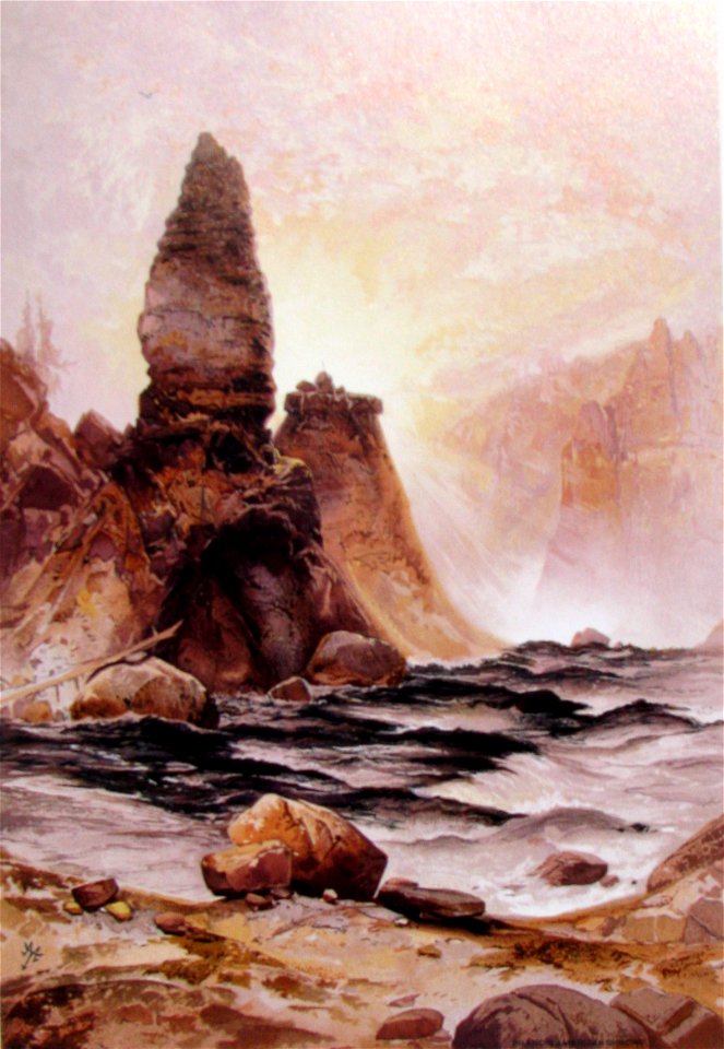 Thomas Moran Tower Falls at Yellowstone