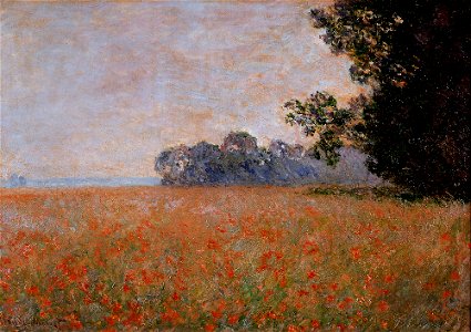 Monet, Champ d'avoine aux coquelicots ( Musée d'art moderne et contemporain, Strasbourg )