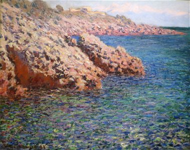 The Mediterranean (Cap d'Antibes) by Claude Monet, Columbus Museum of Art . Free illustration for personal and commercial use.