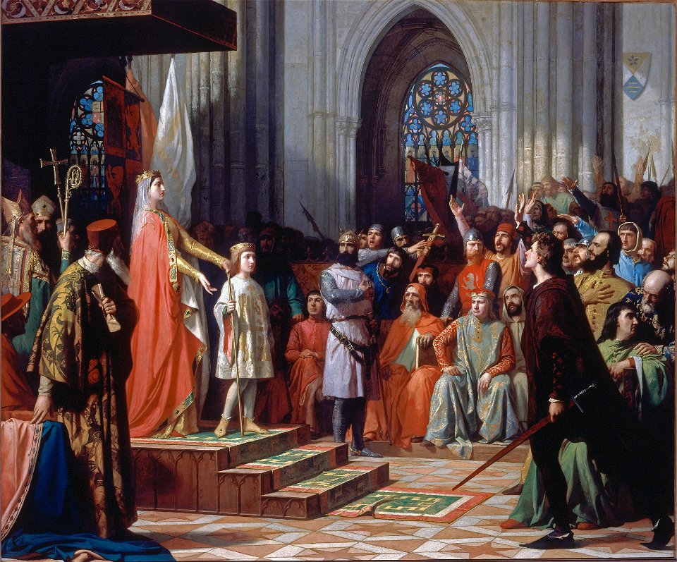 María de Molina presenta a su hijo a las Cortes de Valladolid 1863 Antonio Gisbert Pérez
