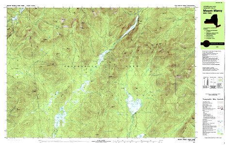 Mount Marcy New York USGS topo map 1979
