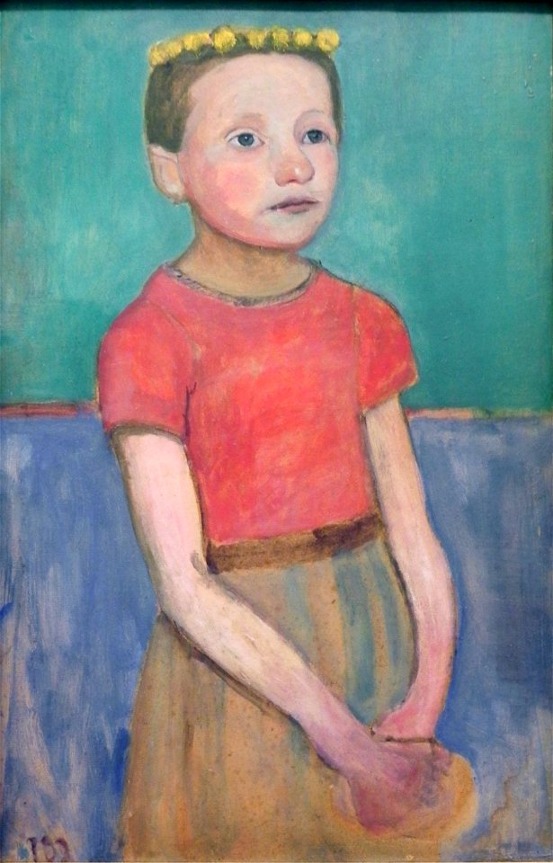 Modersohn-Becker (3)Brustbild ital Mädchen