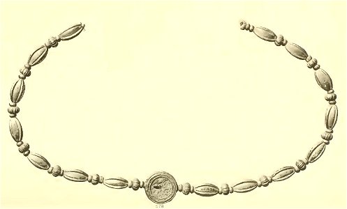 Necklace, British Museum No. 578. Free illustration for personal and commercial use.