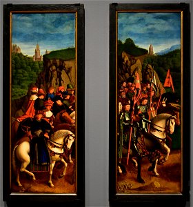 Michiel Coxie (1499-1592) Kopie van twee luiken (rechtvaardige rechters en ridders van Christus 1557-58) van de Aanbidding van het Lam Gods door Hubert en Jan van Eyck - MSK Gent 3-02-2020