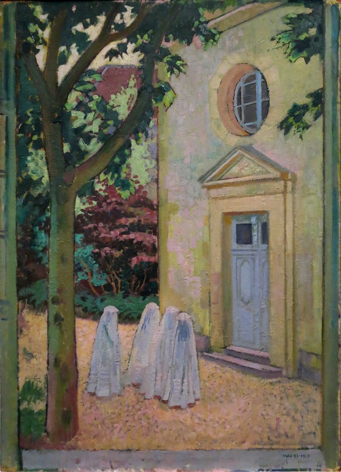 MauriceDenis-LesCommuniantesDevantLePrieure
