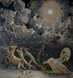 Max Frey - nächtliche Schlittenfahrt 1931