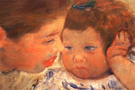 Mary Cassatt - Susan Comforting the Baby No. 1 (c. 1881) detail 01