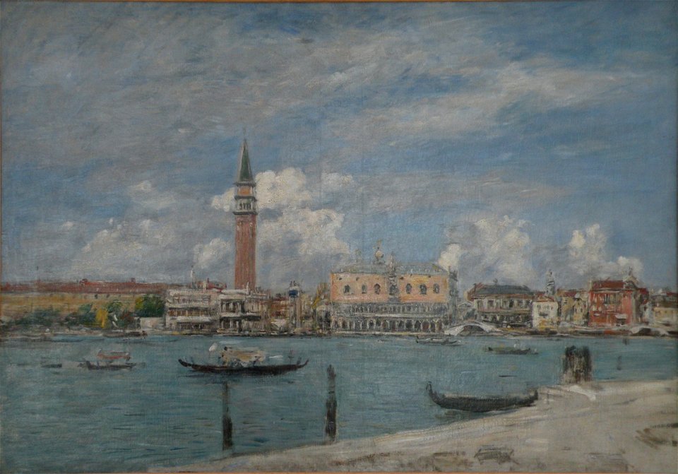 MuMA - Boudin - Venise, la Piazzetta vue du Grand Canal
