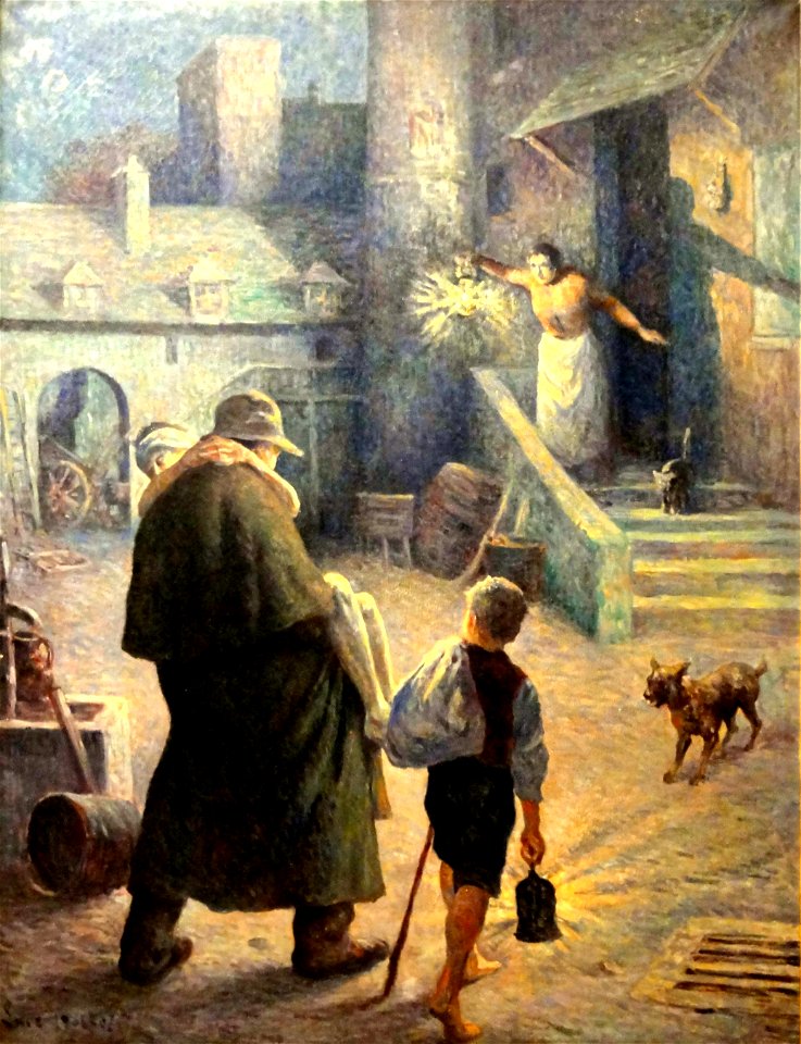 Maximilien LUCE, Le Bon Samaritain, vers 1906-07, musée de l'hôtel-Dieu, inv. 98.04.12