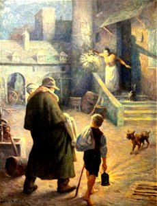 Maximilien LUCE, Le Bon Samaritain, vers 1906-07, musée de l'hôtel-Dieu, inv. 98.04.12