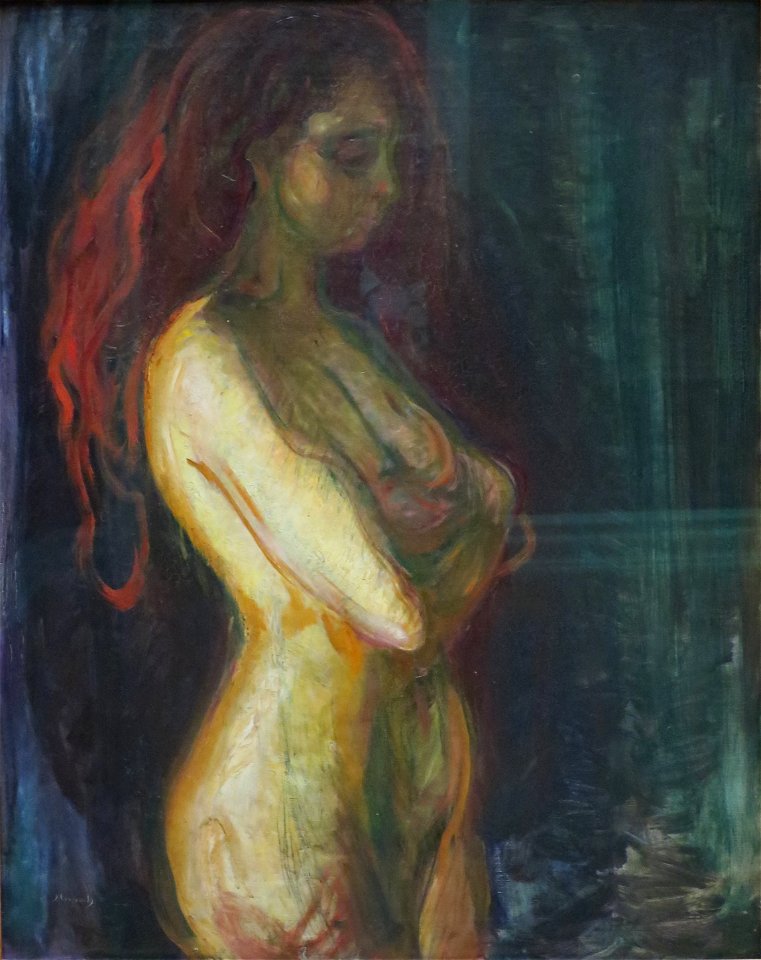 Nude in Profile towards the Right by Munch, Bergen Kunstmuseum