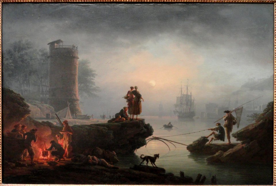 Morning, 1760, by Claude-Joseph Vernet - Art Institute of Chicago - DSC09460