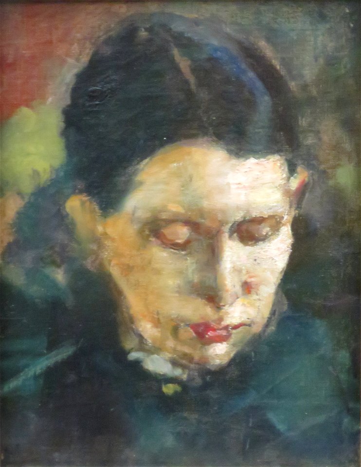 'Karen Bjølstad' by Edvard Munch, 1885-86, Bergen Kunstmuseum