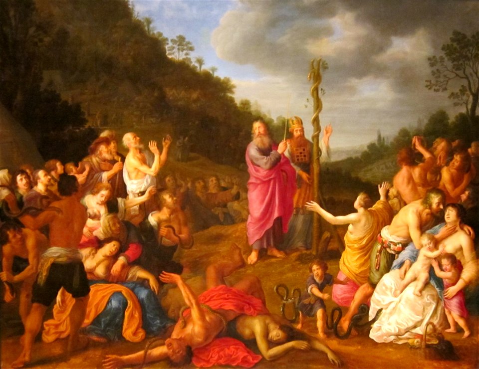 'Moses and the Brazen Serpent' by Adriaen van Nieulandt, Dayton Art Institute