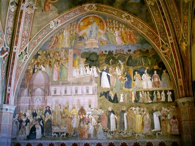 Museo di santa maria novella, cappellone degli spagnoli, affreschi di andrea di bonaiuto 8