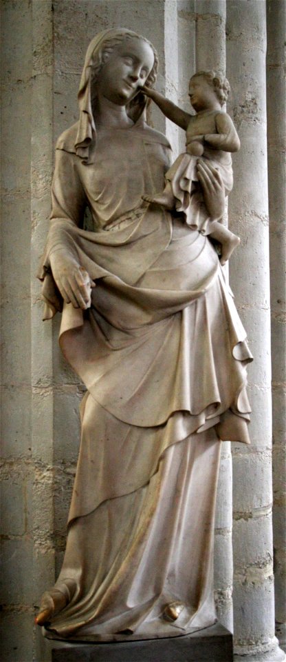 Meester van de Maaslandse marmeren madonna's - Madonna met kind