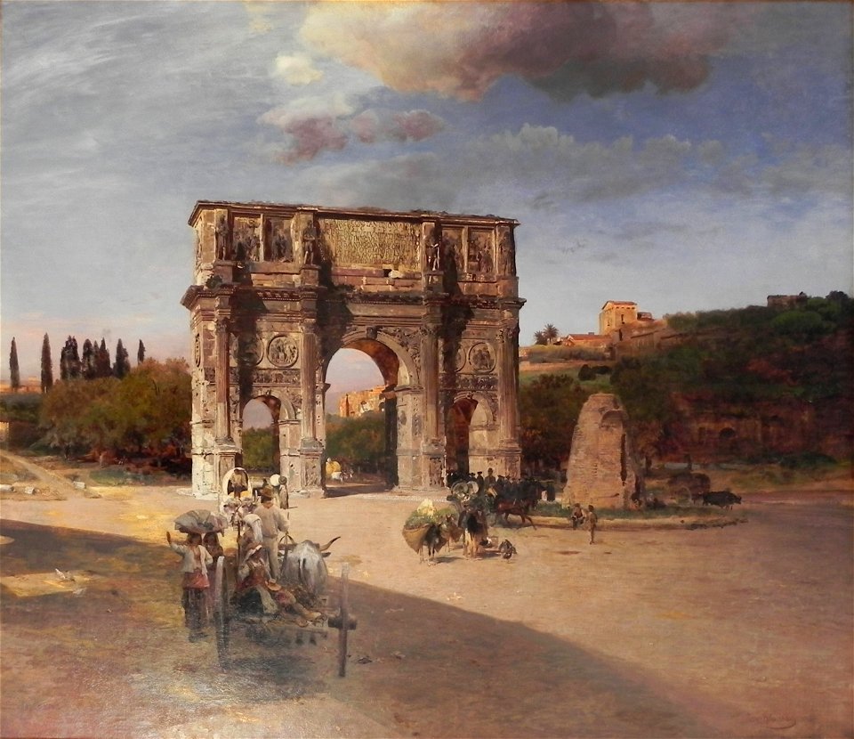 Oswald Achenbach Triumphal Arch in Rome
