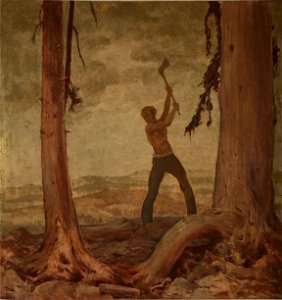 Max Frey - Holzfäller 1938