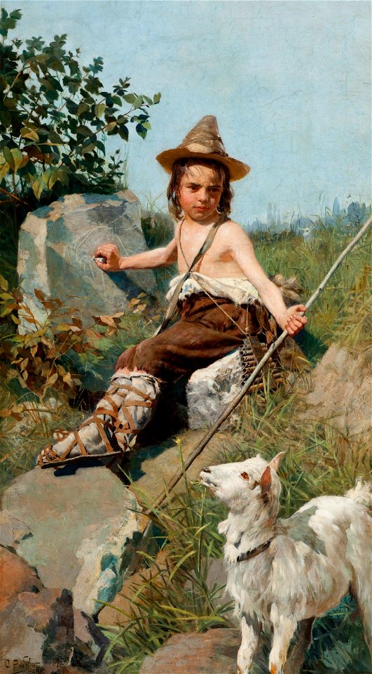 Oscar Pereira da Silva - 1895 - Infância de Giotto