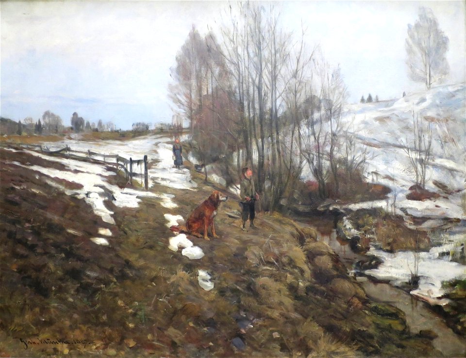 'Early Spring' by Gerhard Munthe, 1887, Bergen Kunstmuseum