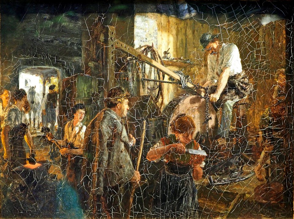 Menzel Adolph Knife-grinder`s Workshop in the Smithy@Kunsthalle Hamburg