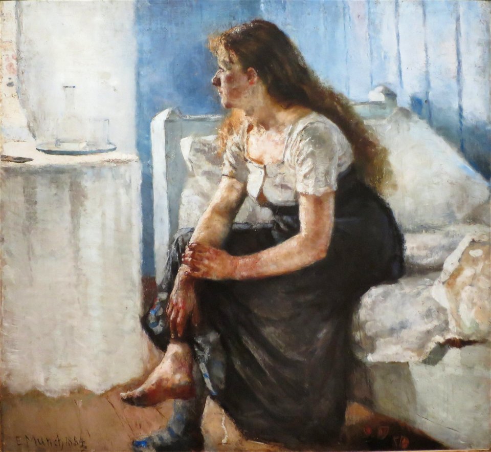'Morning' by Edvard Munch, 1884, Bergen Kunstmuseum