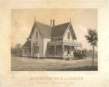 Nahl Bros, 1859, The William J. Paugh House, Jackson, CA