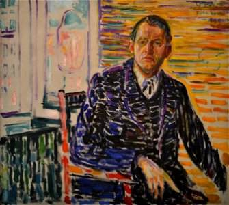 Edvard Munch, Selvportrett fra klinikken