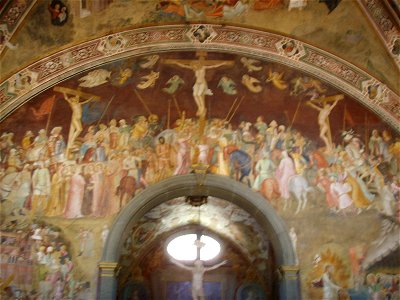Museo di santa maria novella, cappellone degli spagnoli, affreschi di andrea di bonaiuto 10