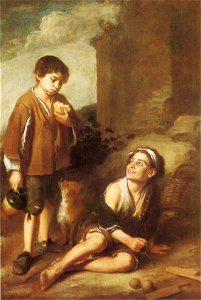 Murillo Bartolome Esteban-Two Peasant Boys Dulwich