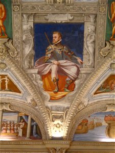 Palazzo della Meridiana Salone Cambiaso Figura Carlo V