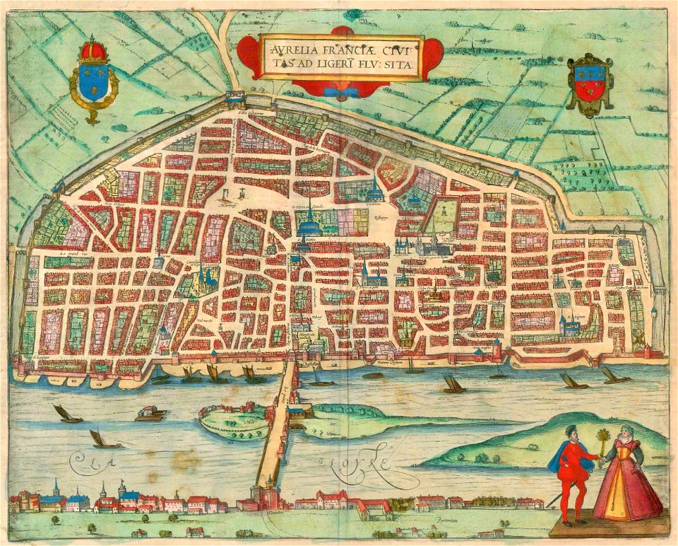 1581-Aurelia Franciae civitas ad Ligeri flu