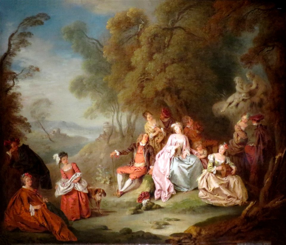 'Fête Champetre' by Jean-Baptiste Pater, c. 1730, oil on canvas, Norton Simon Museum