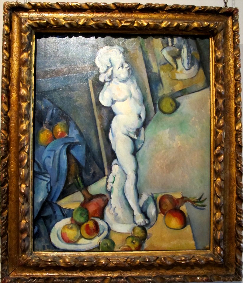 Paul cézanne, natura morta con cupido, 1894 ca.