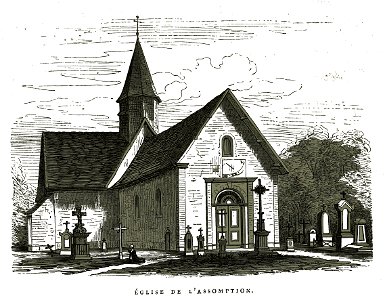 Payns vuede l'église par Fichot 00683