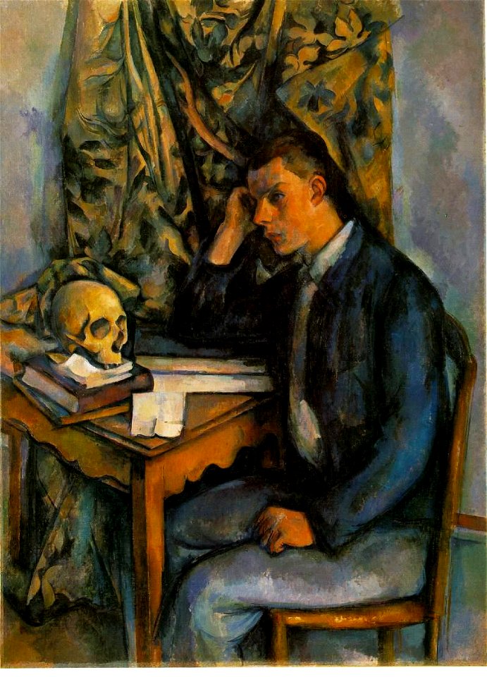 Paul Cézanne - Young Man With a Skull