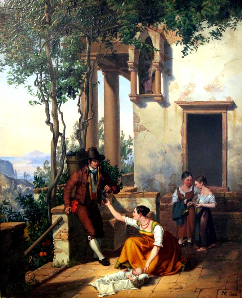 1828 Neher Szene aus dem italienischen Volksleben anagoria