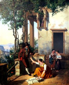 1828 Neher Szene aus dem italienischen Volksleben anagoria