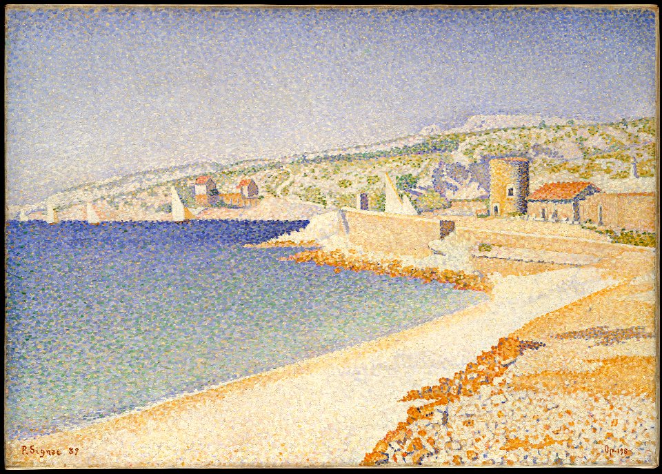 Paul Signac - The Jetty at Cassis, Opus 198