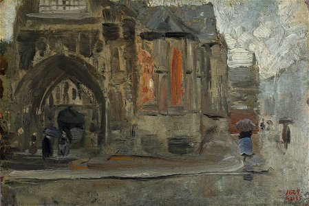Nôtre Dame des Victoires, día de lluvia - Santos Darío de Regoyos Valdés - Llegat 56 - 1629