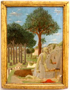 Piero della francesca, san girolamo nel deserto, 1450, 01