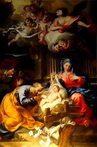 Pierre Parrocel 1694 Saint Joseph adorant l'enfant Jesus Moulins