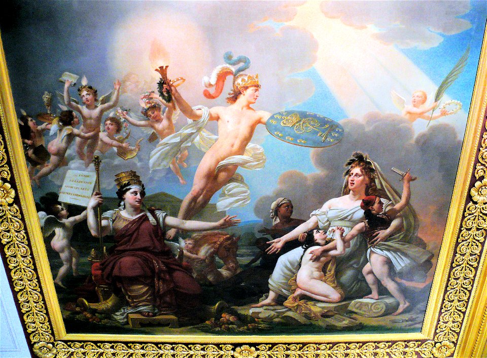 Palais du Louvre - Musée Charles X - Salle 9 - Peinture du plafond