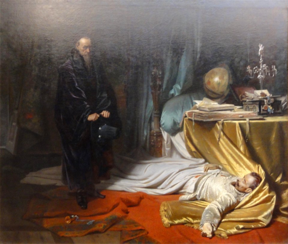 Piloty, Carl Theodor von — Seni vor der Leiche Wallensteins