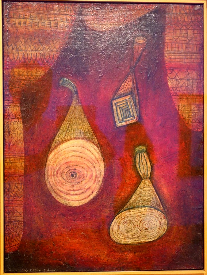 Omega 5, Dummy, by Paul Klee, 1927 AD, oil on canvas glued to cardboard - Museo Nacional Centro de Arte Reina Sofía - DSC08796