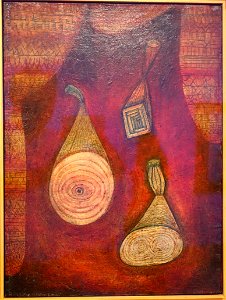 Omega 5, Dummy, by Paul Klee, 1927 AD, oil on canvas glued to cardboard - Museo Nacional Centro de Arte Reina Sofía - DSC08796