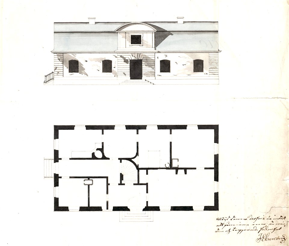 Paschs malmgård ritning 1757
